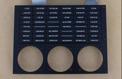 B350 MIP Annunciator/Gauge Panel