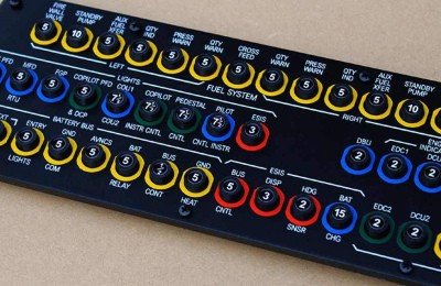 B350 Fuel Circuit Breaker Panel