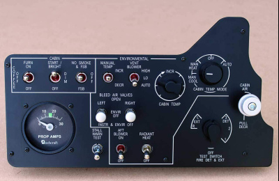 B200 First Officer Left Panel - R423 Version